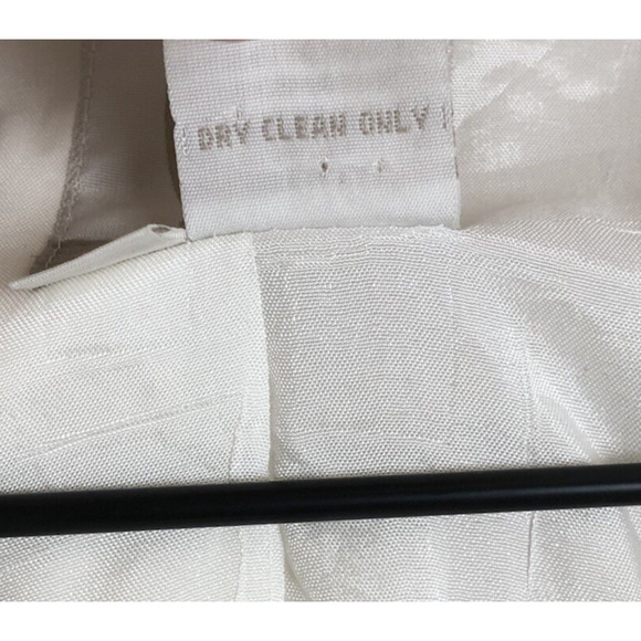 CW‎ CLIFFORD & WILLS Petites 100% Linen Jacket Sz 10P White Academia Office - Picture 4 of 15